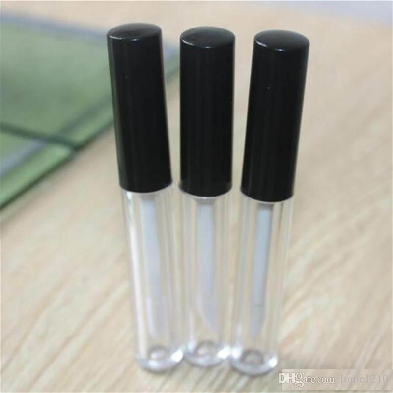 2017 신상품 블랙 캡 라운드 8.0ml 립글로스 병 립글로스 튜브 화장품 포장